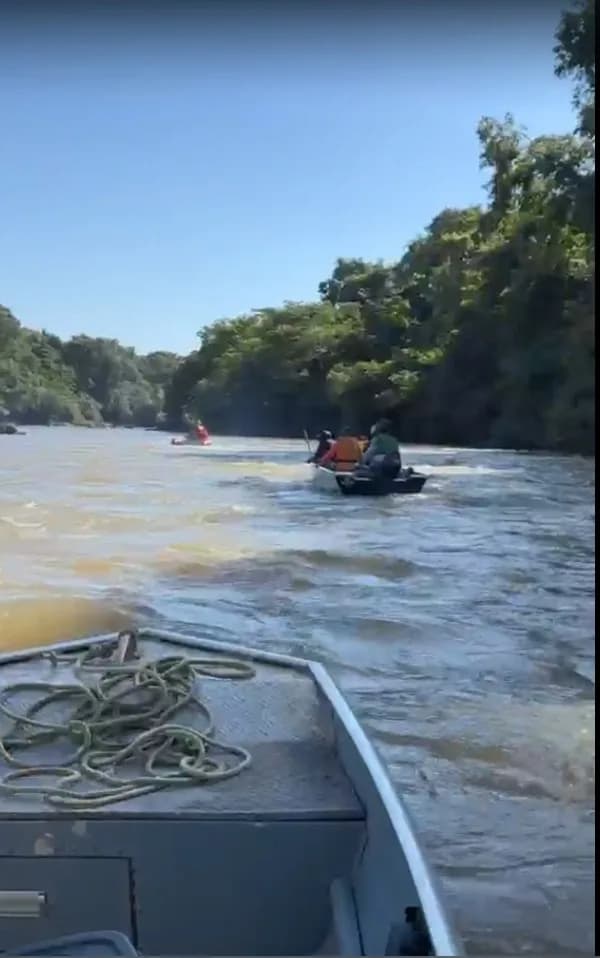 Descida do Rio — coleta flutuante!