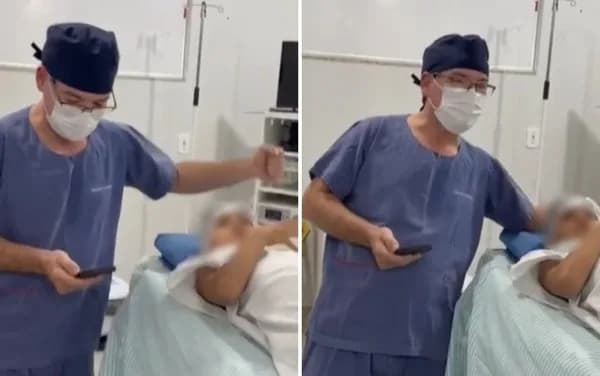 Médico surpreende ao cantar com criança antes de cirurgia em Ceres